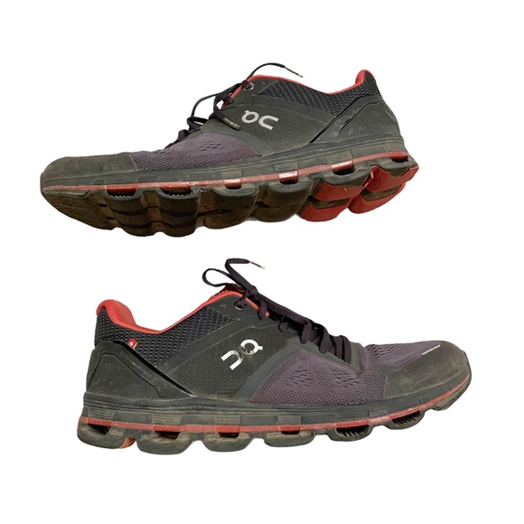 On Cloud Men Cloudace Running Shoes Color Shadow/Rust - Picture 4 of 9